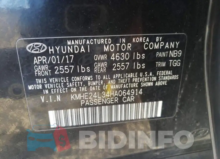 KMHE24L34HA064914 Photo# 12