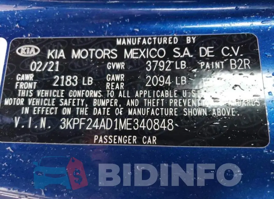 3KPF24AD1ME340848 Photo# 12