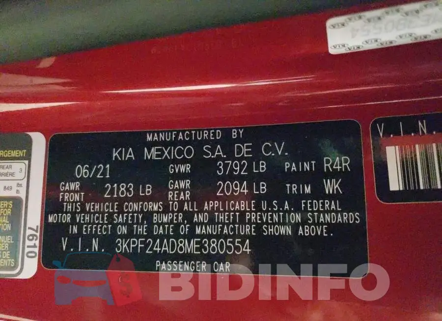 3KPF24AD8ME380554 Photo# 12