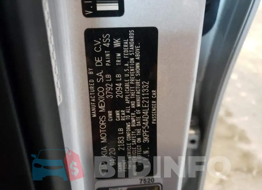3KPF54AD4LE211332 Photo# 12