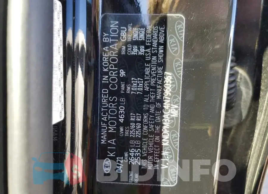 KNDPM3AC4N7960367 Photo# 14