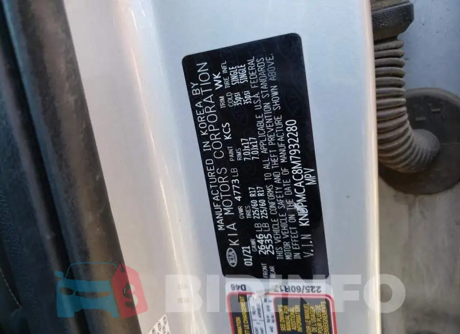 KNDPMCAC8M7932280 Photo# 12