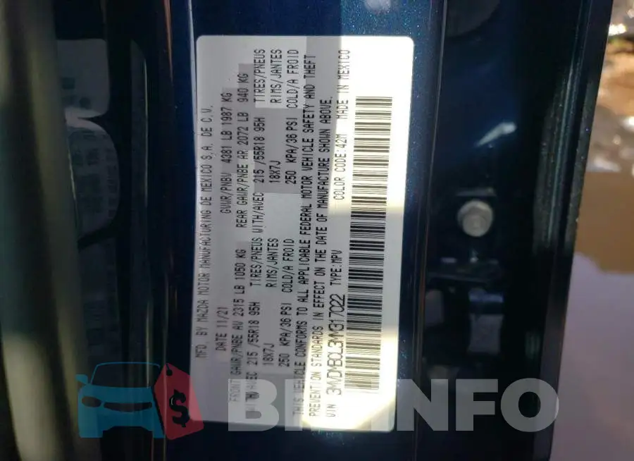 3MVDMBCL3MM317022 Photo# 12