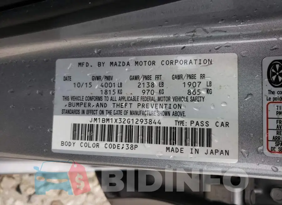 JM1BM1X32G1293844 Photo# 13