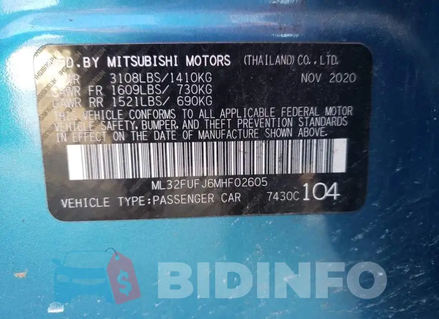ML32FUFJ6MHF02605 Photo# 12