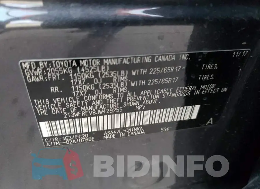 2T3WFREV8JW429255 Photo# 12