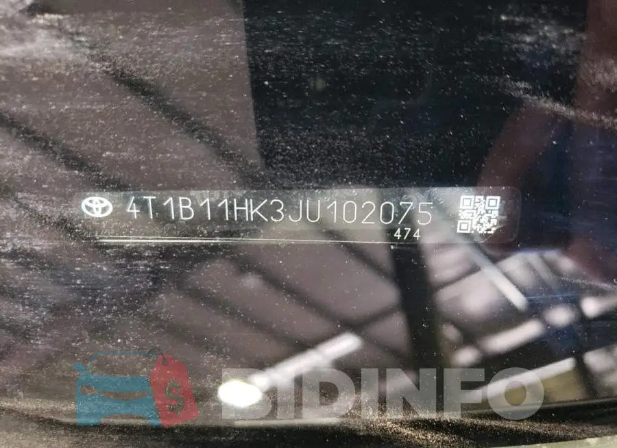 4T1B11HK3JU102075 Photo# 13