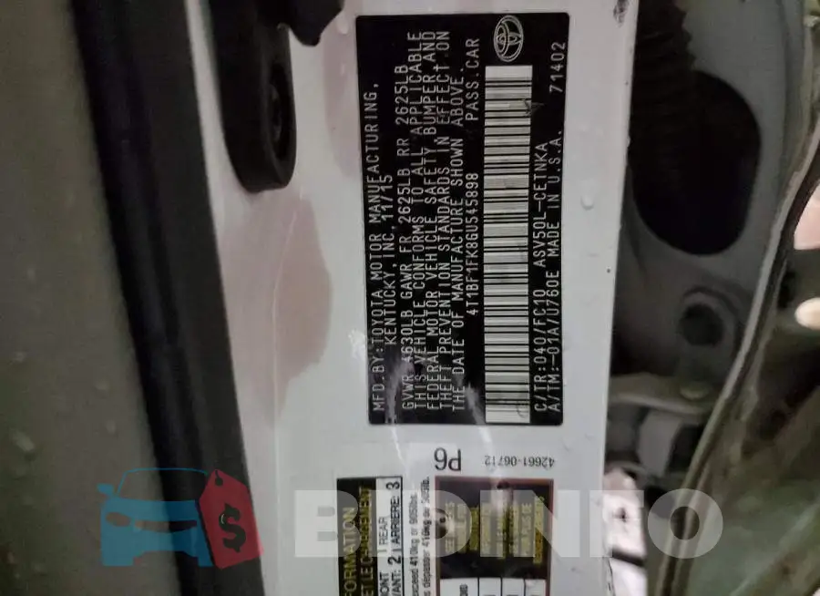 4T1BF1FK8GU545898 Photo# 12