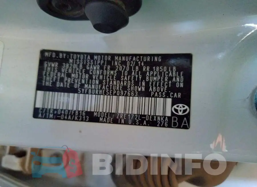 5YFBURHE5EP097663 Photo# 12