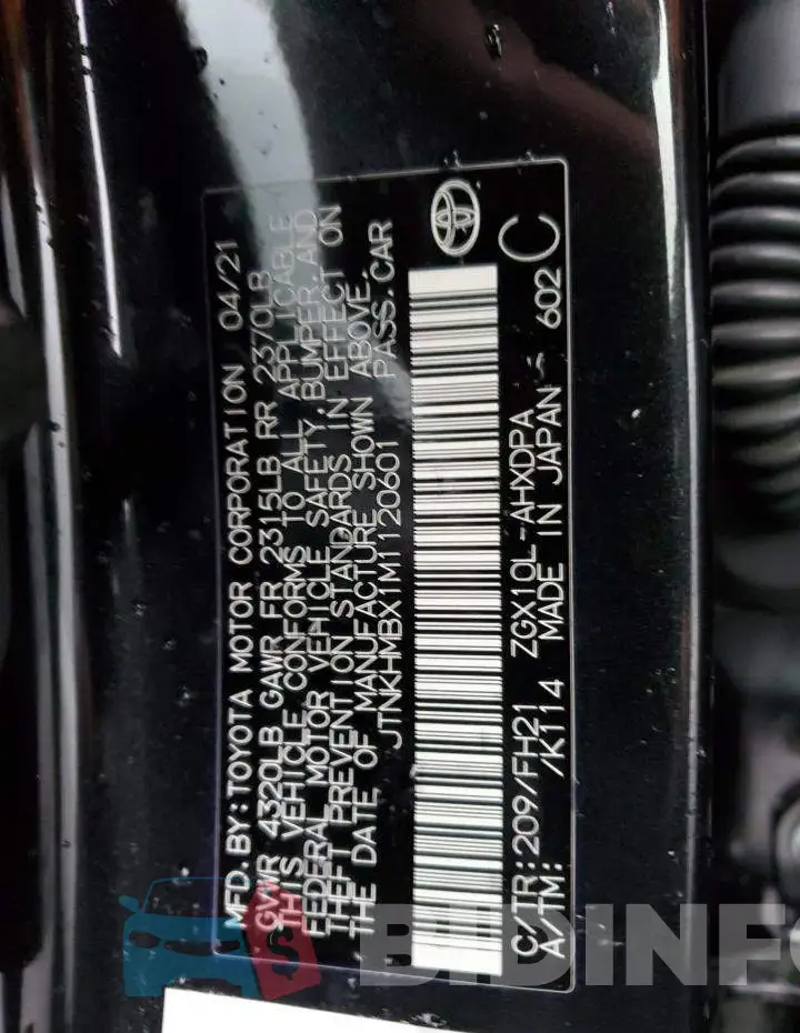 JTNKHMBX1M1120601 Photo# 12