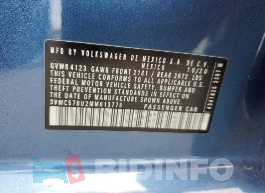3VWC57BU2MM013775 Photo# 12
