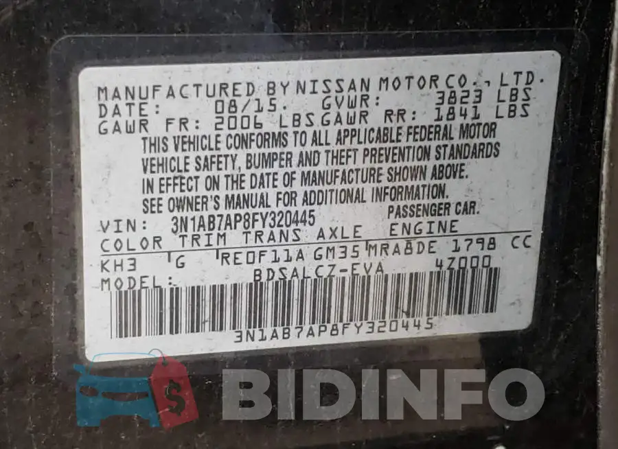 3N1AB7AP8FY320445 Photo# 12