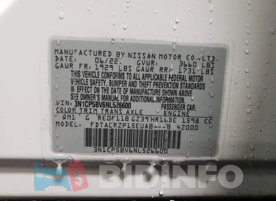 3N1CP5BV6NL526600 Photo# 12
