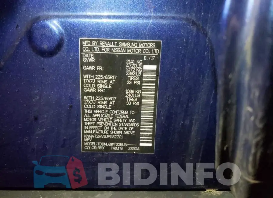 KNMAT2MV6JP532701 Photo# 13