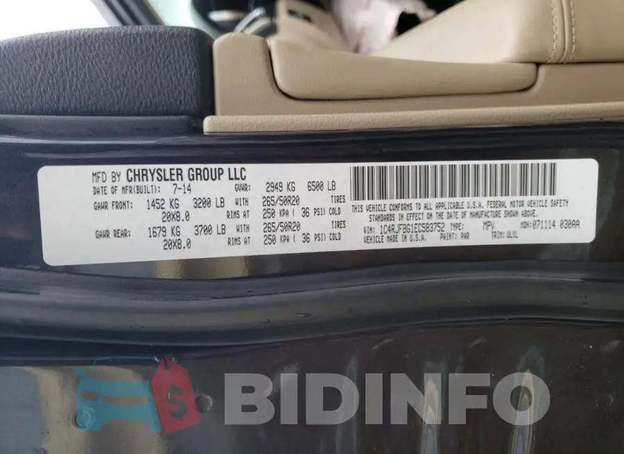 1C4RJFBG1EC583752 Photo# 13