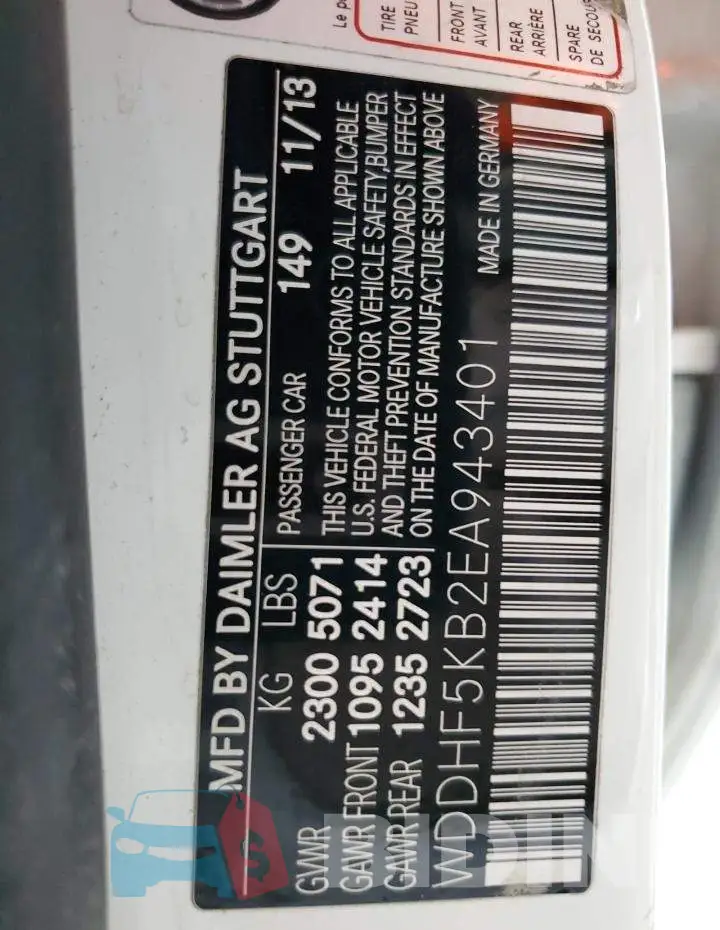 WDDHF5KB2EA943401 Photo# 13