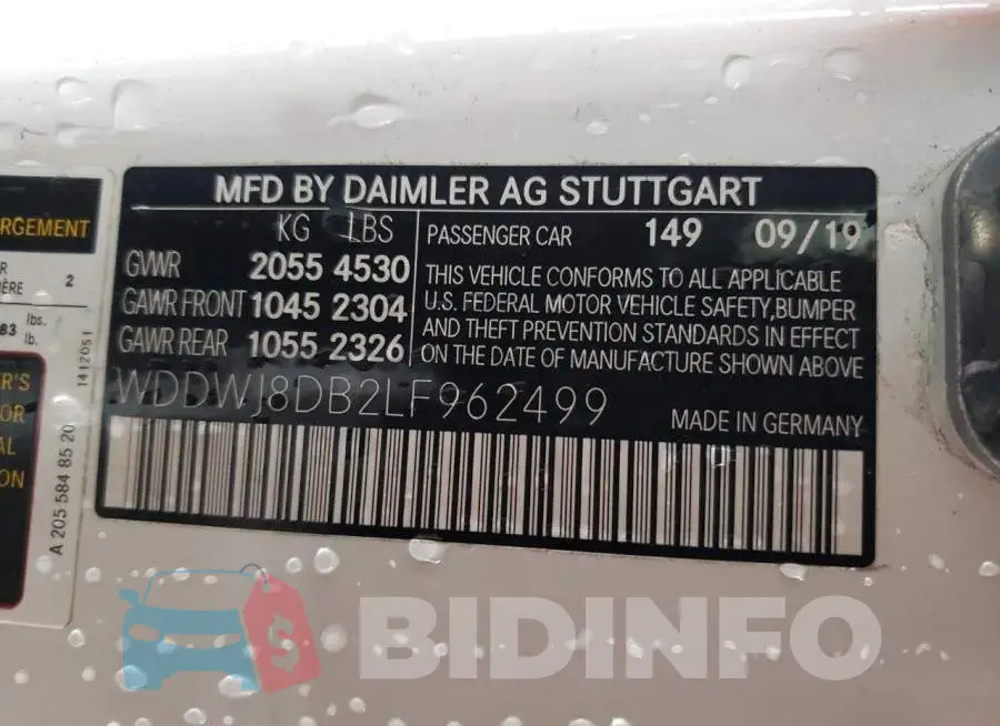 WDDWJ8DB2LF962499 Photo# 13