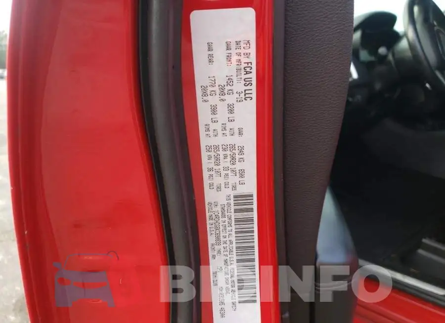 1C4RDHDG6KC690839 Photo# 13