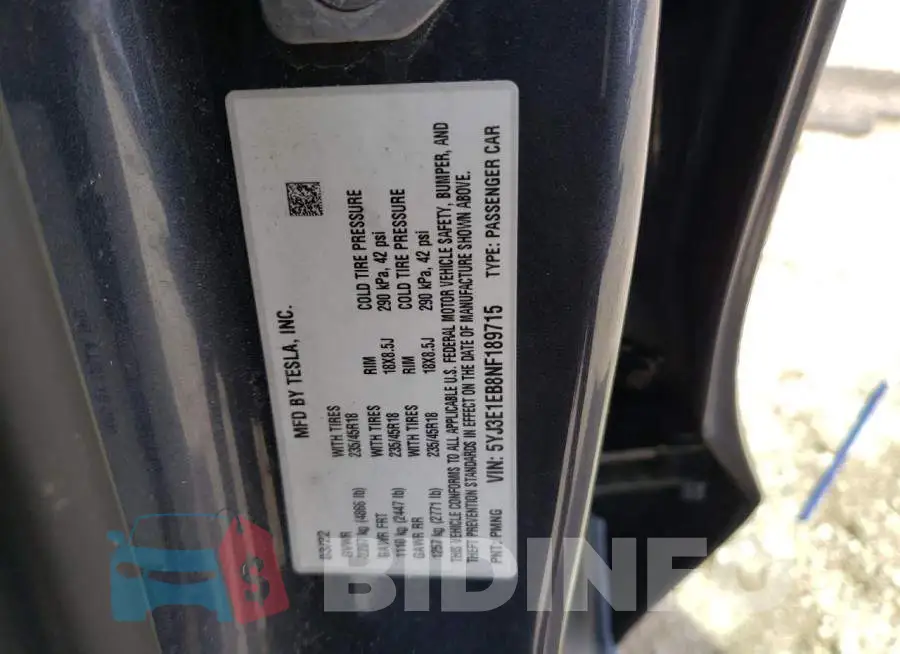 5YJ3E1EB8NF189715 Photo# 12