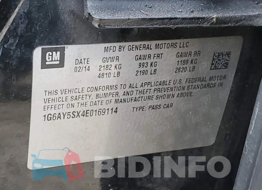 1G6AY5SX4E0169114 Photo# 12