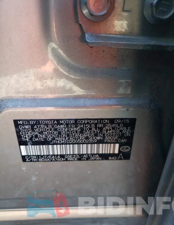 JTHCM1D20G5002359 Photo# 12