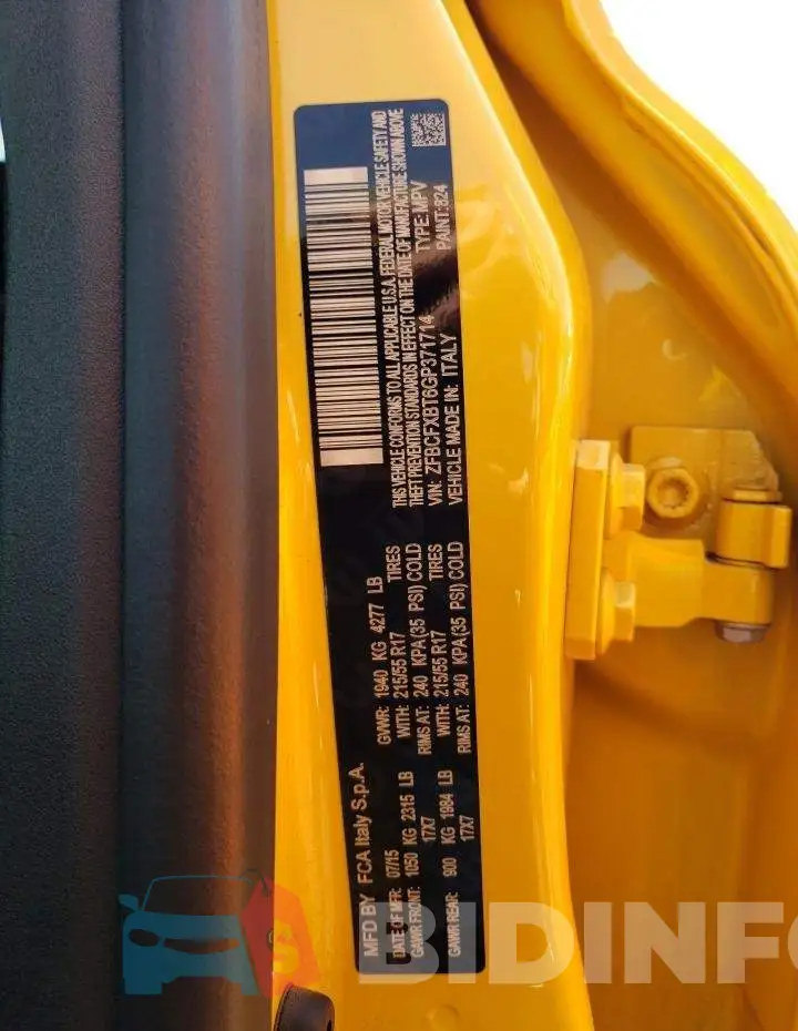 ZFBCFXBT6GP371714 Photo# 13
