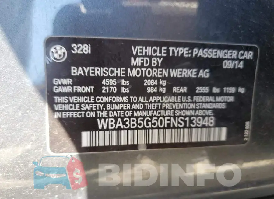 WBA3B5G50FNS13948 Photo# 12