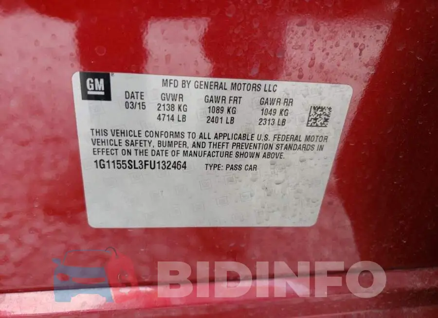 1G1155SL3FU132464 Photo# 13