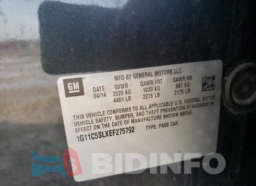 1G11C5SLXEF275792 Photo# 12