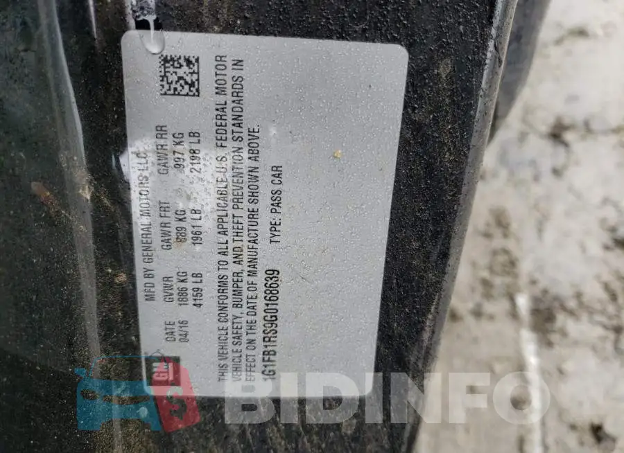 1G1FB1RS9G0168639 Photo# 12