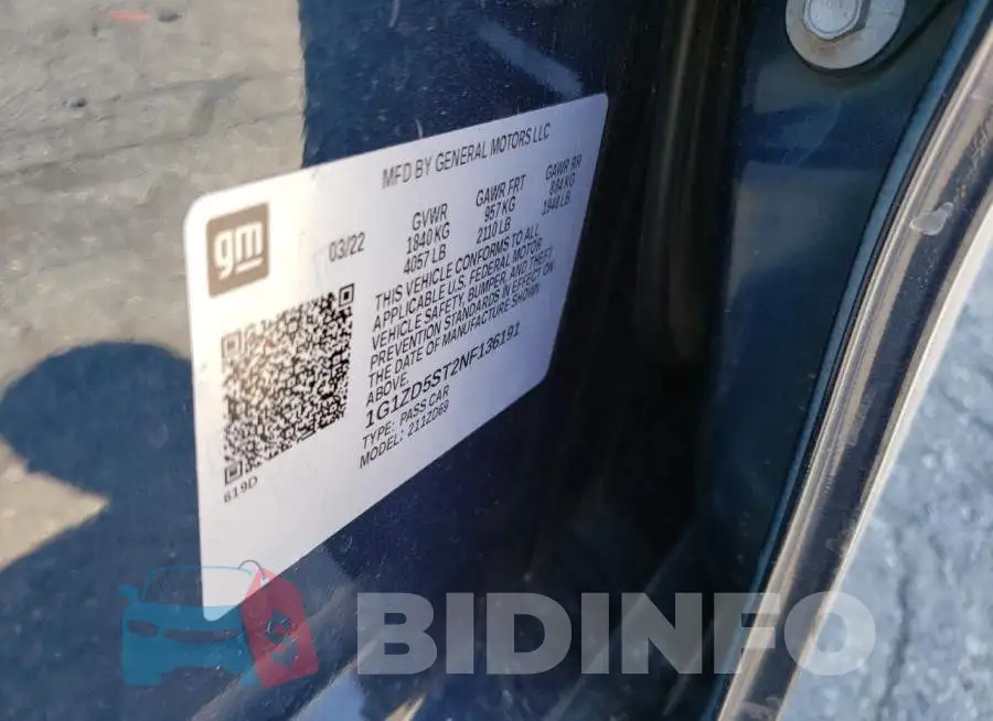 1G1ZD5ST2NF136191 Photo# 12