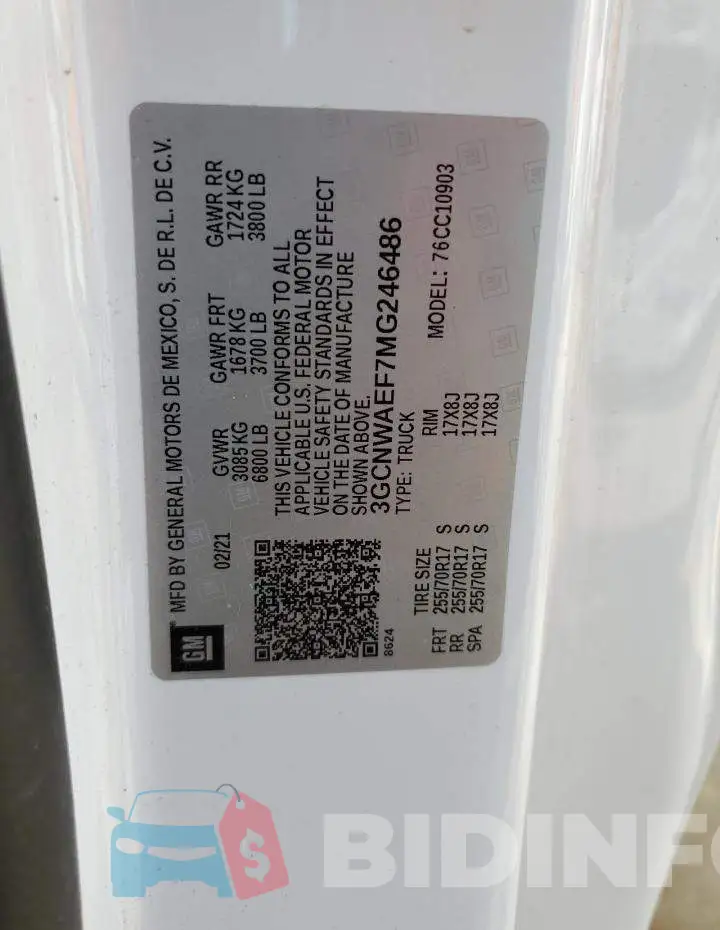 3GCNWAEF7MG246486 Photo# 12