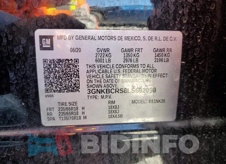 3GNKBCRS8LS692098 Photo# 12