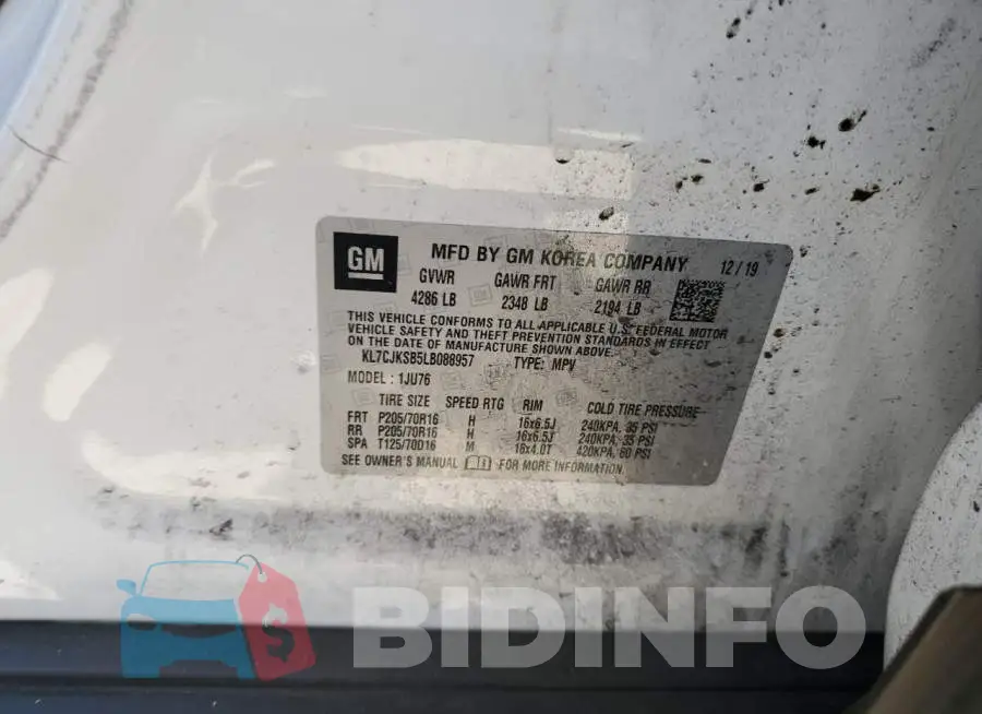 KL7CJKSB5LB088957 Photo# 13