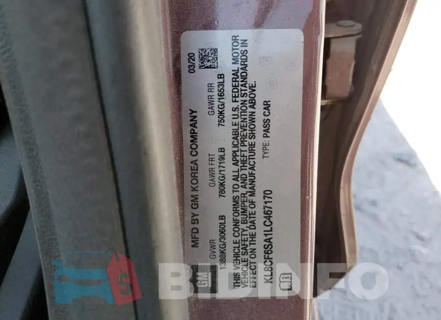 KL8CF6SA1LC467170 Photo# 12