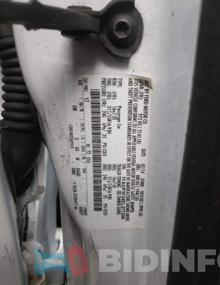 1FADP3F24EL277298 Photo# 12