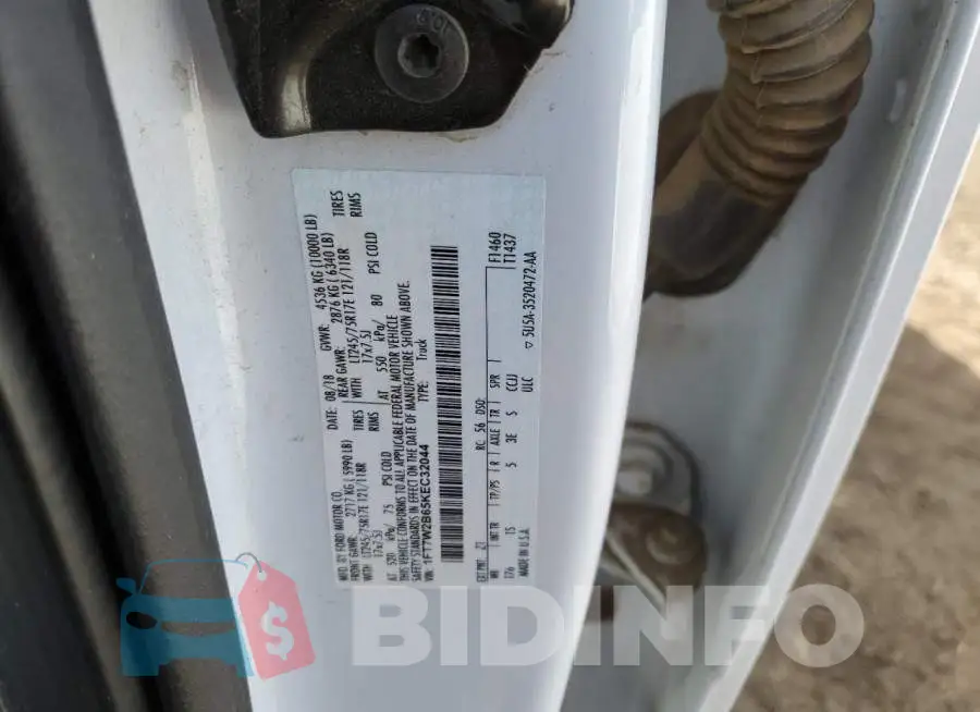1FT7W2B65KEC32044 Photo# 12