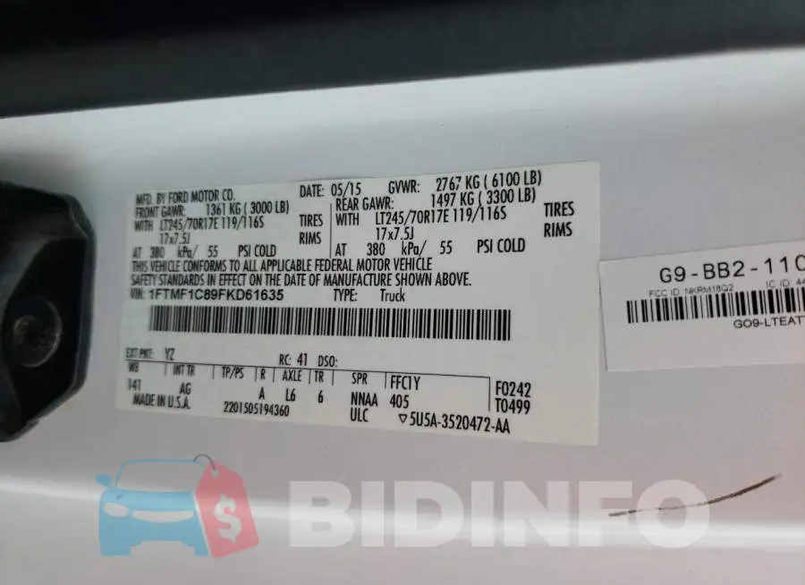 1FTMF1C89FKD61635 Photo# 13