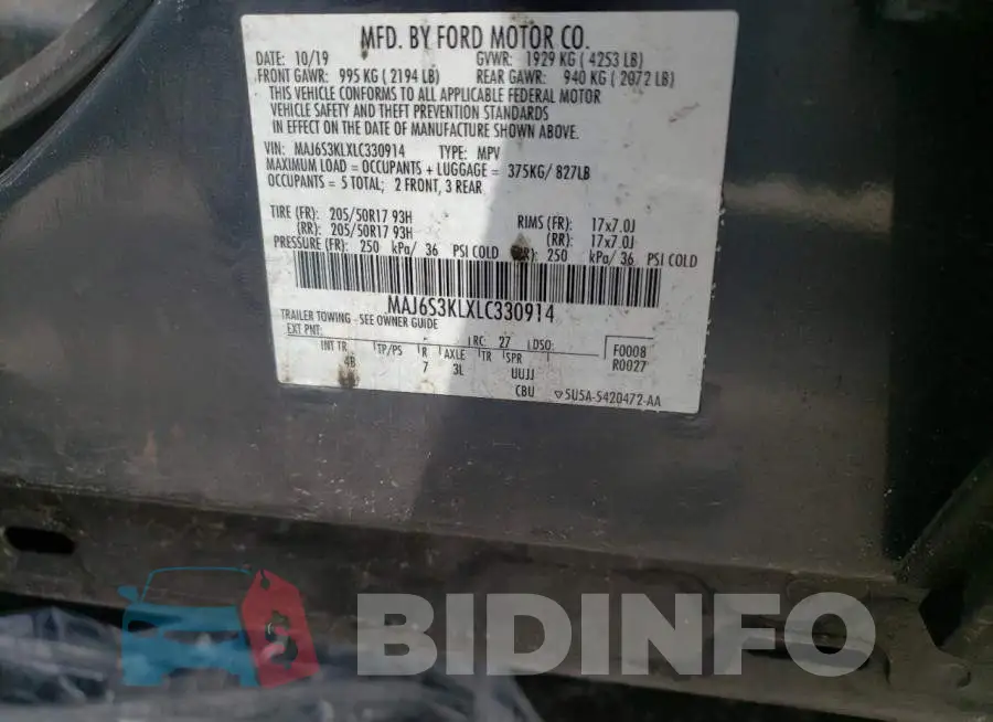 MAJ6S3KLXLC330914 Photo# 10