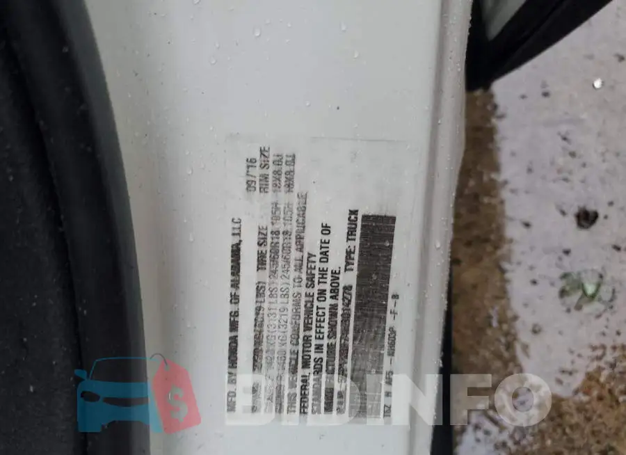 5FPYK3F74HB014278 Photo# 13