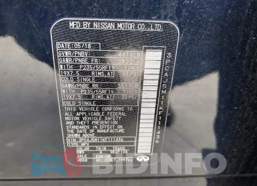 3PCAJ5M11KF111436 Photo# 13