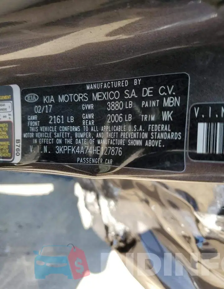 3KPFK4A74HE127876 Photo# 10