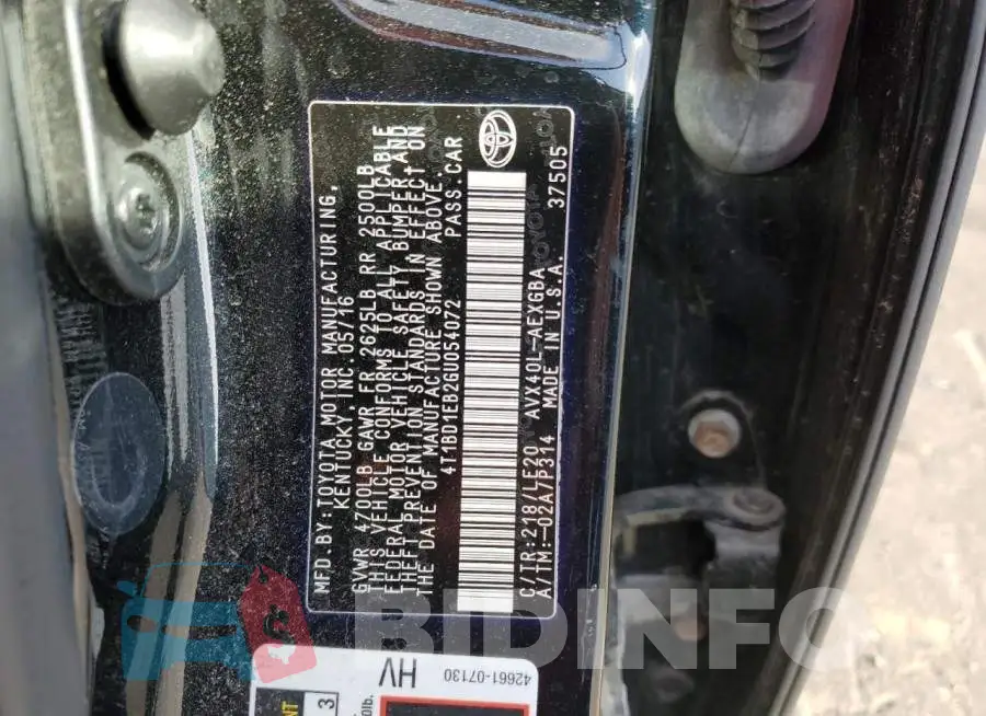 4T1BD1EB2GU054072 Photo# 12