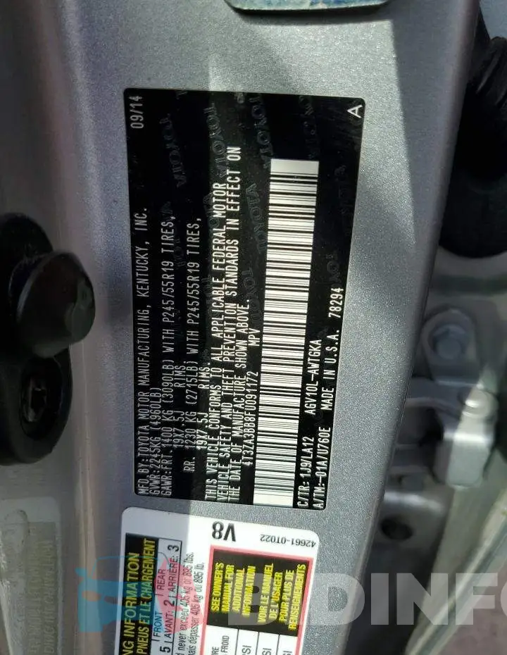 4T3ZA3BB8FU091172 Photo# 14