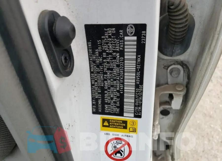 4T4BF1FK2GR523210 Photo# 12