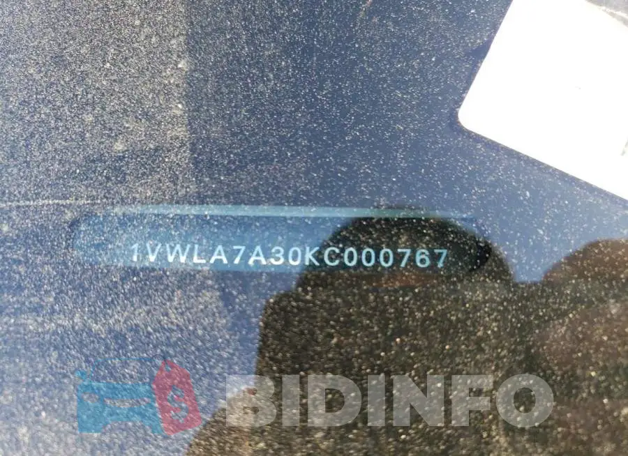 1VWLA7A30KC000767 Photo# 12