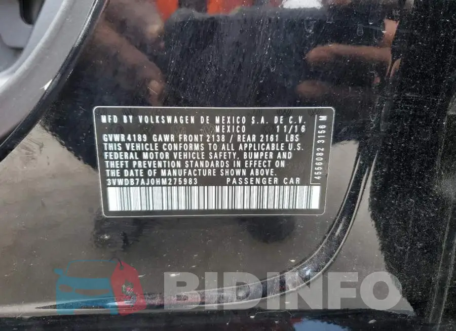 3VWDB7AJ0HM275983 Photo# 13