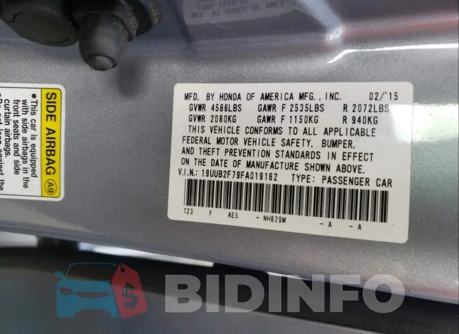 19UUB2F79FA019162 Photo# 10