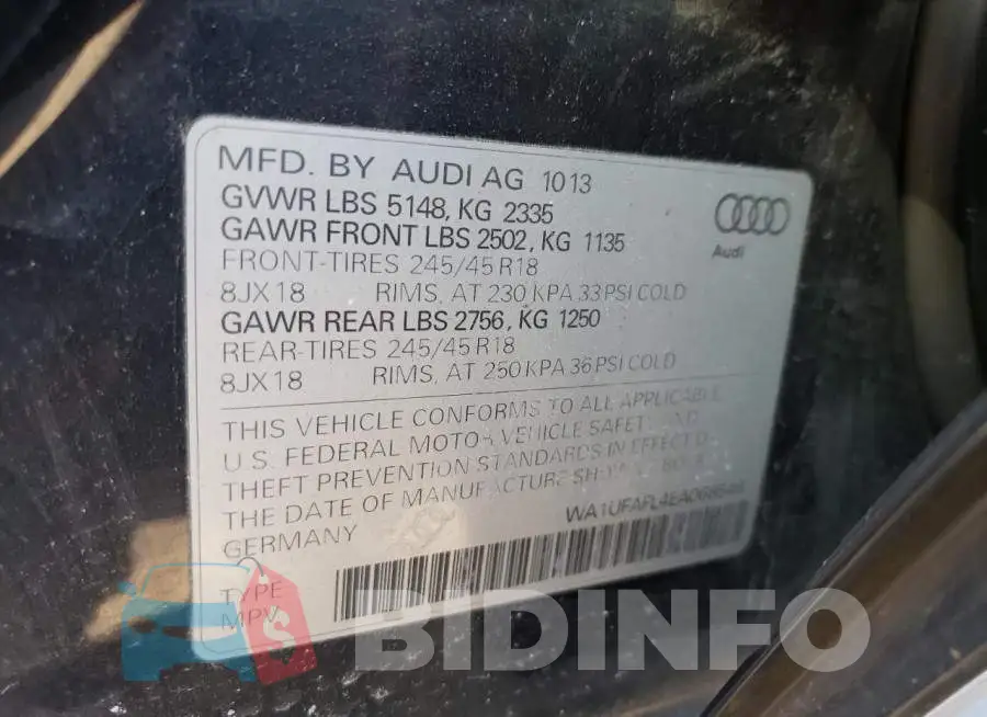 WA1UFAFL4EA068546 Photo# 13