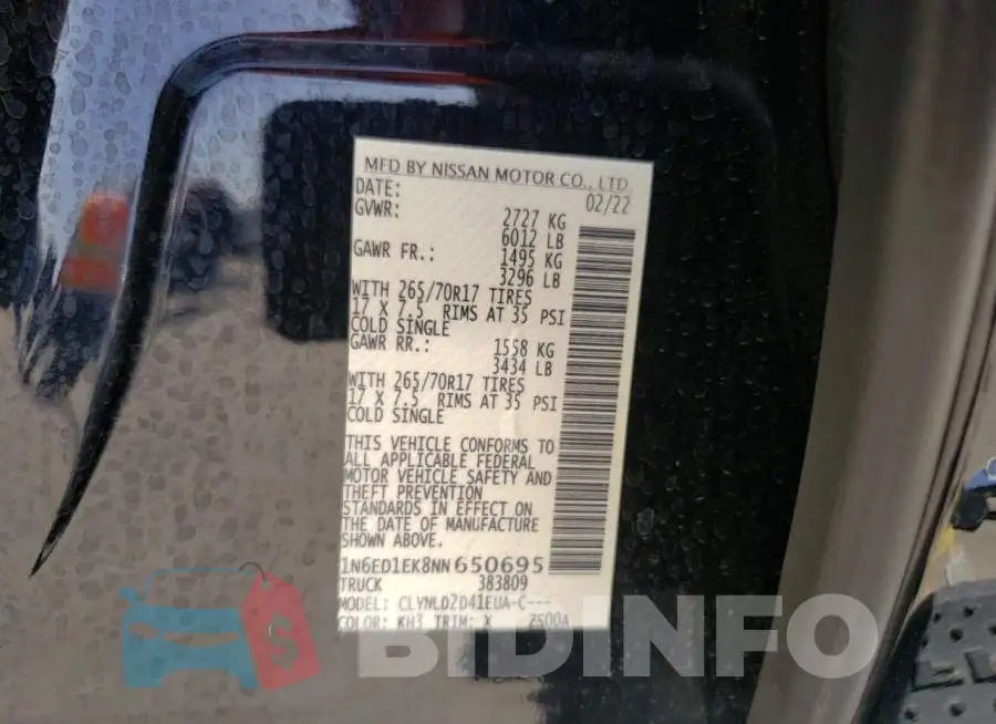 1N6ED1EK8NN650695 Photo# 12